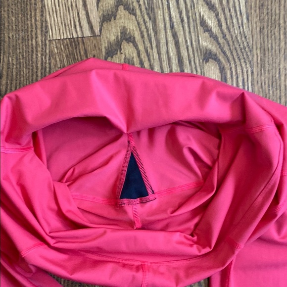 Coral-pink Soma WKND 360 7/8 leggings with hidden pocket, like new. Size L - Picture 8 of 13